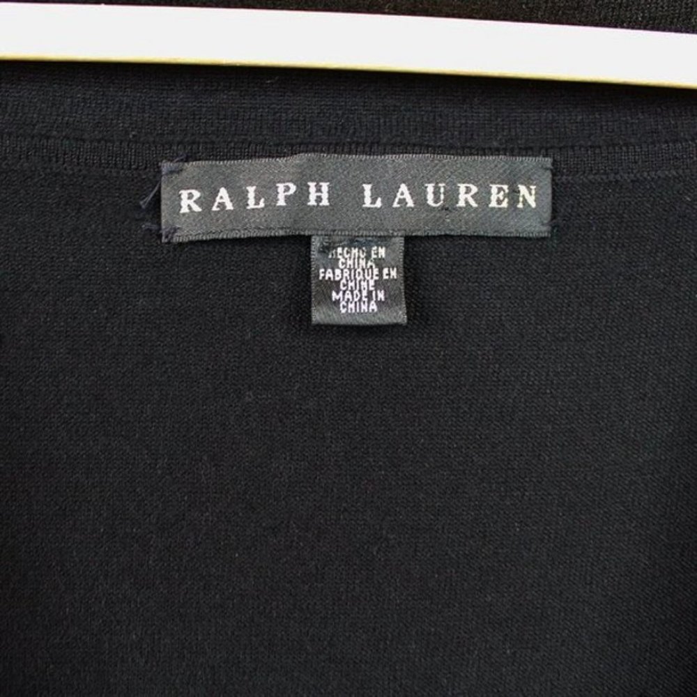 Ralph Lauren Black Label Cashmere Sweater Off the Shoulder Twisted Wide Neck - Picture 7 of 8